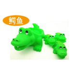 Cute Lovely Mummy And Baby Rubber Race Squeaky Ducks Family Bath Toy Kid Game Toys 1 Big 3 Small Duck Animal king Shower Toy
