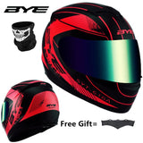RED Black Adult Full Face Helmet Motorcycle Helmet vintage Motorcycle Motorbike Vespa
