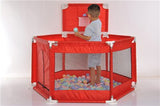 Baby Playpen Portable  Fencing For Children Folding Safety Fence Barriers For Ball Pool  Child Travel Basketball hoop