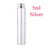 5-20ML metal aluminum Portable Refillable Perfume Bottle Cosmetic Container Empty Spray Atomizer Travel Sub-Bottle liner glass