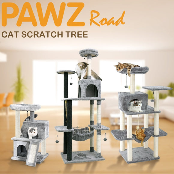 Pet Cat Tree Condo House Scratcher Scratching Post Climbing Tree Toys for Cat Kitten Protecting Furniture Fast Domestic Delivery