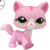 LPS CAT Pet Shop Toys Rare Stands Little Short Hair Kitten Pink #2291 Grey #5 Black #994 Old Original Kitty  Figure Collection