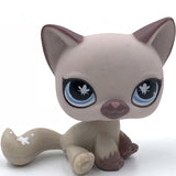 LPS CAT Pet Shop Toys Rare Stands Little Short Hair Kitten Pink #2291 Grey #5 Black #994 Old Original Kitty  Figure Collection