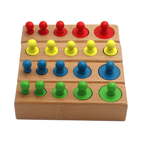 Montessori Cylinder Socket Puzzles for Baby's Practice and Senses Development