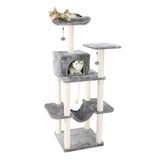 Fast Delivery Pet Cat Tree Condo House Scratcher Posts for Cat Kitten Solid Wood Cat Jumping Toy with Ladder Playing Tree Towers