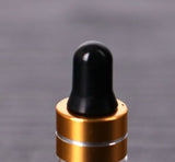 50pcs/lot 1ml 2ml 3ml 5ml Amber Glass Dropper Bottle Essential Oil Display Vials Small Serum Perfume Brown Sample Test Bottle