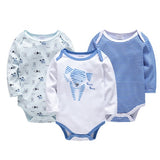 Kavkas New Baby Boys Bodysuit 6 PCS 3 PCS Long Sleeve Cotton Baby Boy Girl Clothes 0-3 months Newborn body bebe Clothing