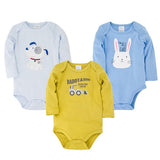 Kavkas New Baby Boys Bodysuit 6 PCS 3 PCS Long Sleeve Cotton Baby Boy Girl Clothes 0-3 months Newborn body bebe Clothing