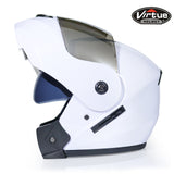 Professional Racing Helmet Modular Dual Lens Motorcycle Helmet Full Face Safe Helmets S M L