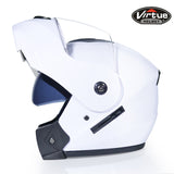 Professional Racing Helmet Modular Dual Lens Motorcycle Helmet Full Face Safe Helmets S M L
