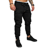 Autumn Men Pants Hip Hop Harem Joggers Pants 2020 New Male Trousers Mens Joggers Solid Multi-pocket Pants Sweatpants M-4XL