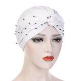 muslim cotton turban hijab bonnet arab wrap head turbans for women indian african turbans Twist headband turbante mujer