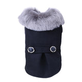 Luxury Winter Dog Jacket Puppy Dog Clothes Pet Outfits Dog Denim Coat Jeans Costume Chihuahua Poodle Bichon Pet Clothing 35S1