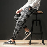 Japanese Streetwear Plaid Pants