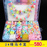 24 Grid DIY Handmade Beads Toys For Children With Accessory Set Girl Weaving Bracelet Jewelry Making Toys Creative Children Gift