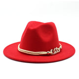 Black/white Wide Brim Simple Church Derby Top Hat Panama Solid Felt Fedoras Hat for Men Women artificial wool Blend Jazz Cap