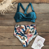Sexy High Waist Bikini 2020 Halter Plus Size Swimwear Women Swimsuit Female Bikini Set Bodysuit Bathing Suit Summer Biquini XXL
