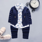 Spring Autumn Children Clothes Baby Boy Girl Casual Hooded Tops Pants Long Sleeve Clothing Kids Tracksuits 3Pcs/set