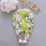 Spring Autumn Children Clothes Baby Boy Girl Casual Hooded Tops Pants Long Sleeve Clothing Kids Tracksuits 3Pcs/set