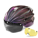 GUB K80 Cycling Helmet with Visor Magnetic Goggles Integrally-molded 58-62cm for Men Women