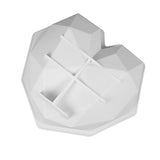 SILIKOLOVE 3D Diamond Love Heart Shape Silicone Molds for Baking Sponge Chiffon Mousse Dessert Cake Molds Food Grade