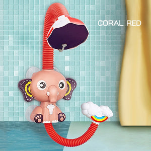 Electric Elephant Water Spray Bath Toys For Kids Baby Bathroom Bathtub Faucet Shower Toys Strong Suction Cup Childern Water Game