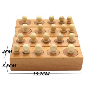 Montessori Cylinder Socket Puzzles for Baby's Practice and Senses Development
