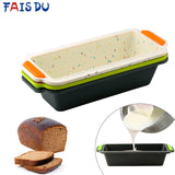 Rectangular Silicone Bread Pan Mold Toast Bread Mold Cake Tray Long Square Cake Mould Bakeware Non-stick Baking Tools