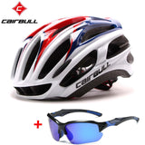 CAIRBULL Road Bike Helmet Ultralight Bicycle Helmets Men Women Mountain Bike Riding Cycling Integrally-molded Helmet Sunglasses