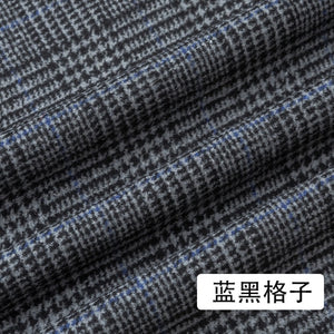 Width 150cm Wool Polyester Blend Tartan Plaid Houndstooth Fabric British Woolen Clothing Material For Suit Trousers Coat Cloth