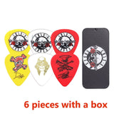 6 Pieces/ lot Dunlop GNR001 Guns N Roses Signatured Tortex Guitar Picks, 6-Picks in 1 Pack Collector's Item