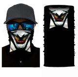 Movie Joker Skull Bandana Men Neck Gaiter Magic Scarf Seamless Balaclava Tube Scarf Collar Motorcycle Bandana Scarf Face Shield