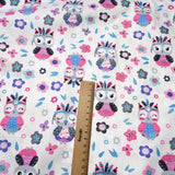 Pink Bear Unicorn Animals Cotton Twill kids Fabric , Patchwork Cloth, Sewing Quilting Fat Quarters Material For Baby & Child