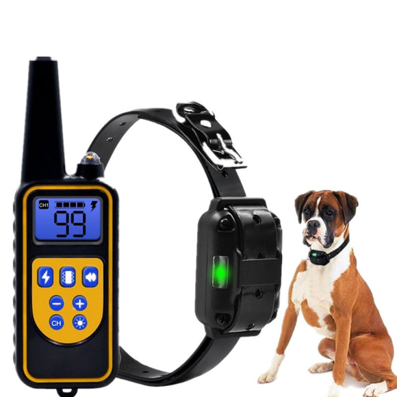 Electric Dog Training Collar Waterproof Rechargeable Remote Control Pet with LCD Display for All Size Bark-stop Collars 40% Off