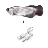 Electronic Cat Toy 3D Fish Electric USB Charging Simulation Fish Toys for Cats Pet Playing Toy cat supplies juguetes para gatos