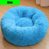Thick cutton round dog bed super soft long plush pet cat mat for dogs nest Cushion Bed winter warm  pets sofa Dog Kennel