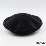French Style Solid Casual Vintage Women's Hat Beret Plain Cap Girl's Wool Warm Winter Berets Beanie Hats Femme Aldult Caps