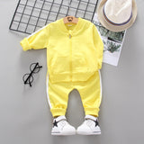 Spring Autumn Baby Boys Girls Print Ink Clothing Suits Children Jacket Pants 2Pcs/Sets Fashion Kids Clothes Tracksuits