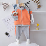 Spring Autumn Baby Boys Girls Print Ink Clothing Suits Children Jacket Pants 2Pcs/Sets Fashion Kids Clothes Tracksuits