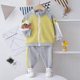 Spring Autumn Baby Boys Girls Print Ink Clothing Suits Children Jacket Pants 2Pcs/Sets Fashion Kids Clothes Tracksuits