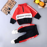 Spring Autumn Baby Boys Girls Print Ink Clothing Suits Children Jacket Pants 2Pcs/Sets Fashion Kids Clothes Tracksuits