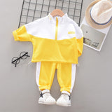 Spring Autumn Baby Boys Girls Print Ink Clothing Suits Children Jacket Pants 2Pcs/Sets Fashion Kids Clothes Tracksuits