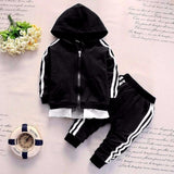 Spring Autumn Baby Boys Girls Print Ink Clothing Suits Children Jacket Pants 2Pcs/Sets Fashion Kids Clothes Tracksuits