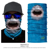 Seamless Magic Bandana Animal Monkey Shark Neck Warmer Tube Shield Gaiter Scarf Face Headband Snowboard Bicycle Headwear