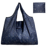 Big Thick Polyester Nylon Tote ECO Bag - Reusable & Portable Women's Foldable Shopping Bag