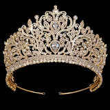 Crown Hadiyana Goegeous Women Party Hair Jewelry Vintage Luxury Rhinestone Wedding Hair Accessories BC3801 Corona Princesa