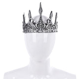3D PU Foam Medieval Kings Crown Medieval Royal King Tiaras Crown Headwear Ancient Headdress Viking Corona Hombre King Dress Up