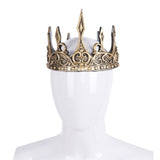 3D PU Foam Medieval Kings Crown Medieval Royal King Tiaras Crown Headwear Ancient Headdress Viking Corona Hombre King Dress Up