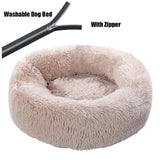 Thick cutton round dog bed super soft long plush pet cat mat for dogs nest Cushion Bed winter warm  pets sofa Dog Kennel