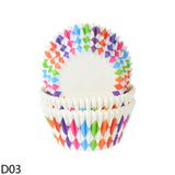 100pcs Rainbow Cupcake Liner Paper Cup